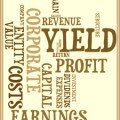 investment yield and associated terms wordcloud
