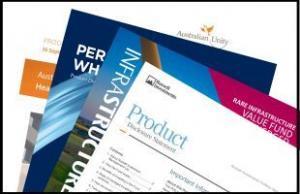spread of a selection of product disclosure statements for funds as managed investments