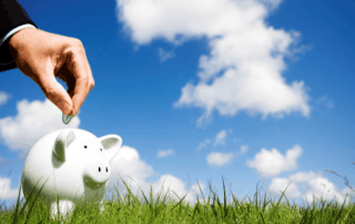savings from surplus cashflow being placed into a piggy bank for investment later or as a personal superannuation contribution