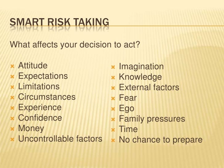 a list of thoughts and ideas that affect decision-making about any action including buying life insurance